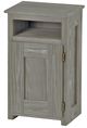 Crate Designs™ Furniture Storm Right Side Hinge Door Petite Nightstand with Lacquer Finish Top Only-0