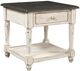 aspenhome® Hinsdale Greywood End Table with Cottonwood Base -0