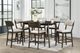 New Classic® Home Furnishings Rex Walnut Brown Counter Dining Table-1