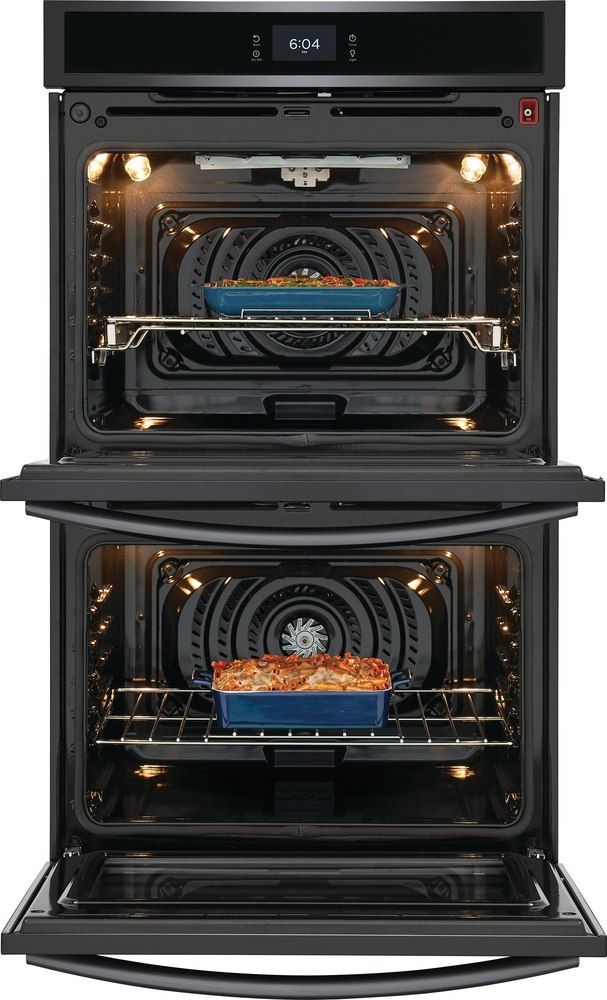 Frigidaire Gallery® 27" Smudge-Proof® Black Stainless Steel Double Electric Wall Oven-2