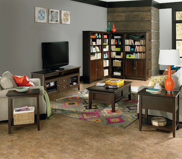 Whittier Wood® Furniture McKenzie Caffè 64" Sound Bar Media Console-1
