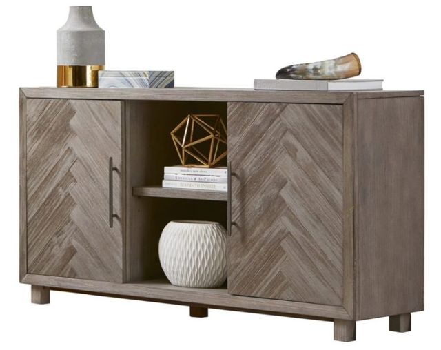 Martin Furniture Palisades Brushed gray 60″ TV Console-1
