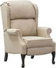 Elran W0002 Beige Manual Reclining Wing Chair-0