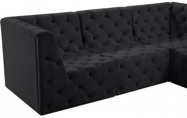 Meridian Furniture Tuft 5-Piece Black Modular Sectional Set-7