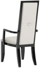 Michael Amini® Sky Tower Beige/Black Ice Arm Chair-1