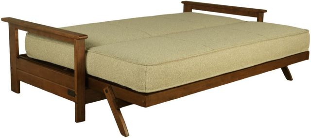 Kodiak Furniture Emily Brownstone/Monte Toro Pistachio Full Futon Frame with Mattress-1