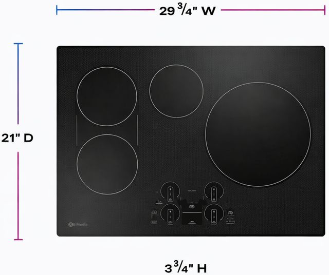 GE Profile™ 30" Black Induction Cooktop-2