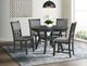 Elements International Amherst 5-Piece Gray Dining Set-2