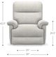 La-Z-Boy® Jay Denim Power Wall Recliner with Headrest-5
