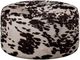 Emerald Home Walker Brown Cow Print Round Cocktail Ottoman-2
