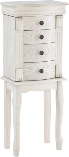 Powell® Louis Philippe Off-White Jewelry Armoire