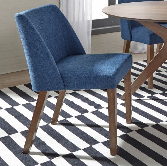 Liberty Furniture Space Savers Nido Blue/Satin Walnut Side Chair-1