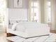 Coaster® Natasha Cream California King Upholstered Panel Bed-4