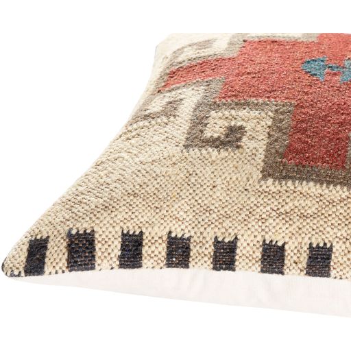 Surya Gada Rust 18"x18" Toss Pillow with Down Insert-1