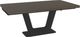 Amisco Customizable Amelia Wood Veneer Rectangular Dining Table Top with Metal Base-0