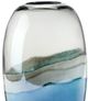 Giftcraft Blue/Turquoise/White Large Handmade Glass Vase-1