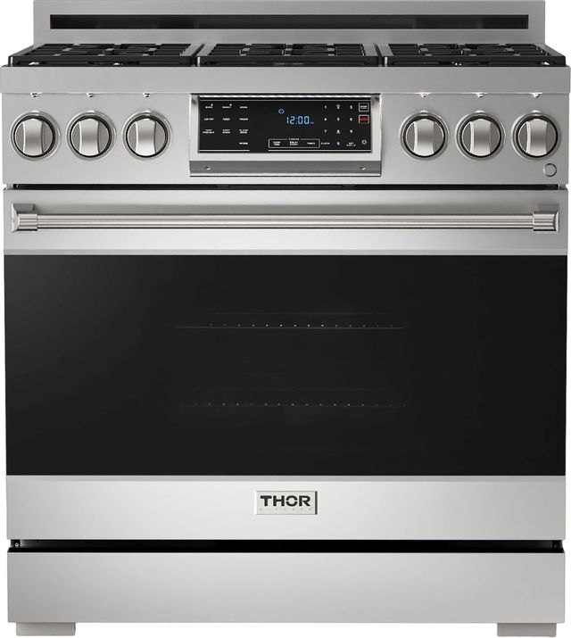 Thor Kitchen® Gordon Ramsay Series 36" Stainless Steel Pro Style Gas Range-0