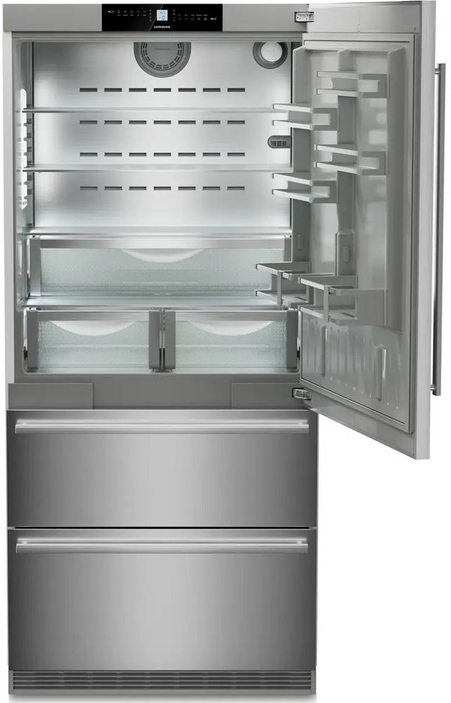 Liebherr 36" 19.5 Cu. Ft. Stainless Steel Counter Depth Bottom Freezer Refrigerator-1