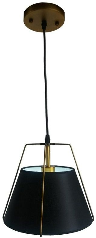YHD Studio Black/Soft Gold 1-Light Pendant Lighting-2
