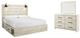 Signature Design by Ashley® Cambeck 2-Piece Whitewash King Panel Bed Set-0