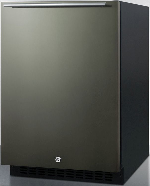 Summit® 4.8 Cu. Ft Black Stainless Steel Under the Counter Refrigerator-1