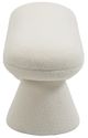 Meridian Furniture Drum Beige Faux Shearling Teddy Fabric Upholstered Bench-2