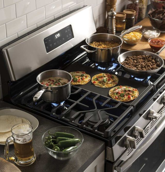 GE® 30" Stainless Steel Freestanding Gas Range-1