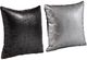 A & B Home 2-Piece Black/Silver Throw Pillow Set-0