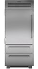 Sub-Zero® PRO Series 36" 22.7 Cu. Ft. Stainless Steel Built-In Bottom Freezer Refrigerator-0