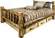 Montana Woodworks® Glacier Country Stain & Clear Lacquer California King Bed with Storage-2