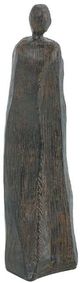 A & B Home Rustic Brown Abstract Polyresin Human Figurine-1