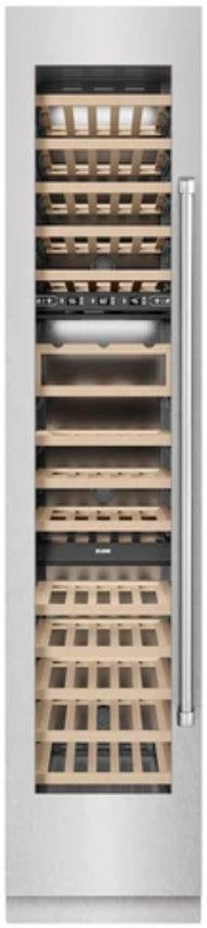 ZLINE 18" 9 Cu. Ft. Satin Stainless Steel Triple Zone Column Wine Cooler-0