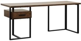 Mazin Furniture Sedley Walnut Return Desk-2