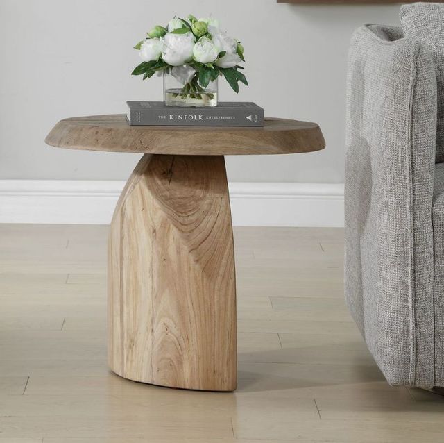 Uttermost® Tiernan Natural Reclaimed Oak Round Side Table-1