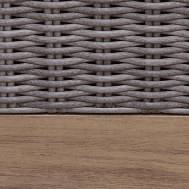 Signature Design by Ashley® Harmony Headlands Gray/Natural Fabric/Wooden Outdoor Loveseat-3