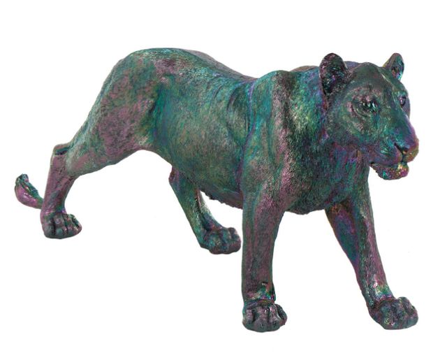 Deco Marche Multi Colored Leopard Standing Decorative Sculpture-0