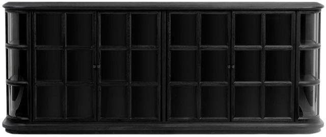 Classic Home Carson Loft Black 4-Door Cabinet-3