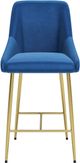 Zuo® Modern Madelaine Gold/Navy Blue Counter Stool-1