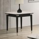 Furniture of America® Maidstone White End Table with Black Base-1