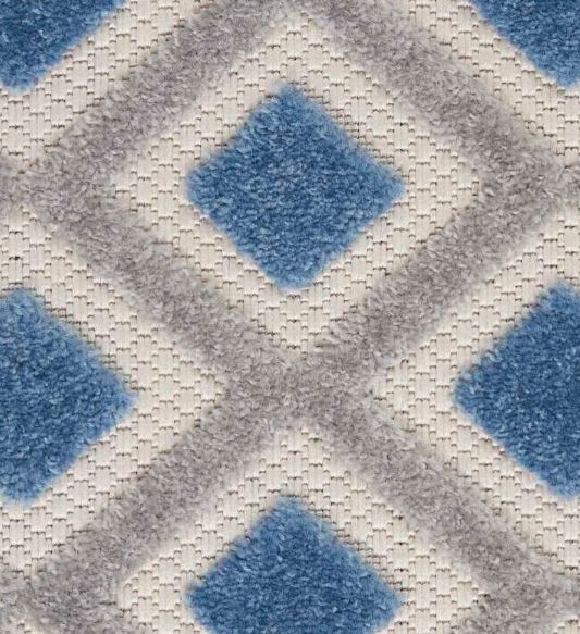 Nourison Home™ Aloha Blue Gray 5'x8' Style 3 Area Rug-2