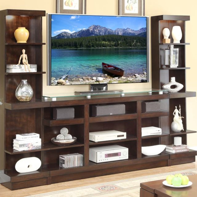 Legends Home Novella Dark Chocolate Entertainment Wall-0