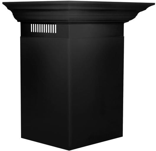 ZLINE Black Stainless Steel Range Hood Crown Molding-4