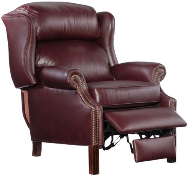 Bradington-Young Chippendale Burgundy Manual Recliner-1