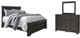 Signature Design by Ashley® Brinxton 2-Piece Charcoal Queen Panel Bed Set-0