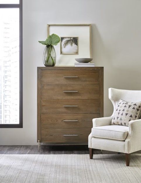 Hooker® Furniture Chapman Sorrel Chest with Metal Base-1