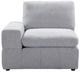 Primo International™ Momento Light Gray 2-Piece Modular Loveseat-3