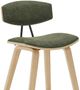 Armen Living Fox 2-Piece Oak/Vintage Green Counter Stool Set-5