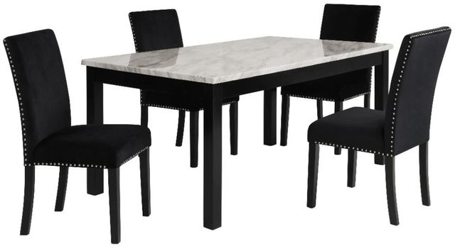 New Classic® Home Furnishings Celeste 5-Piece Black Dining Set-0