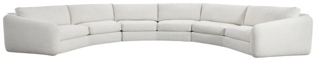 Bernhardt Del Sol Bernhardt Exteriors 3-Piece White Fabric Outdoor Curved Sectional-0