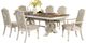 Furniture of America® Arcadia 7-Piece Antique White Dining Table Set with Brown Top -0